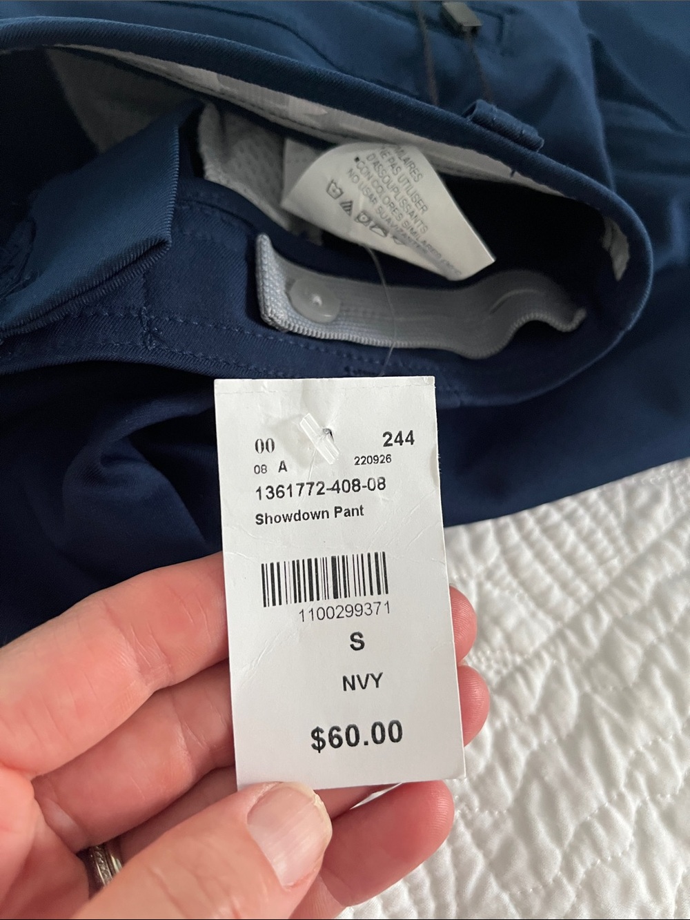 Under Armour Boys Navy golf/Chino-Style Performance Pants - Picture 5 of 5